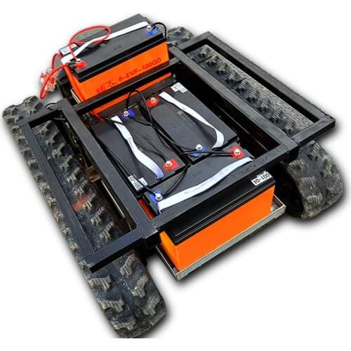 Electric four-wheel high-pressure hydraulic cleaning water-spraying crawler climbing load cross-country all-terrain small transp