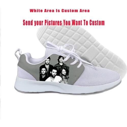 2019 Hot Cool Fashion Harajuku High Quality Summer Sneakers Handiness Casual Shoes 3D Printed For Men Women Rock Maroon 5