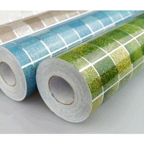 45CM Fashion Kitchen Oil Sticker Self-Adhesive Waterproof Wall Sticker Heat Resistant Decoration Sticker