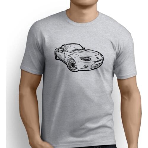 2019 New Pure Cotton Short Sleeves Hip Hop Fashion O-Neck T Shirt Japanese Car Fans Mx5 Sleeveless T Shirt