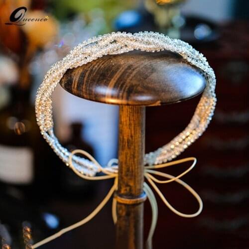 New Headband For Women Headbands Diadema Crown Tiara Accessoires Mariage 2021 Bridal Crystal Rhinestone Girl Hair Accessories