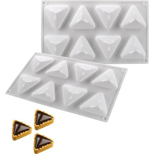 Cake Tray Cake Decorating Tools 3D Silicone Cake Mold 8 Cavity DIY Mousse Dessert Bakeware Cooking Tools Baking Accessories