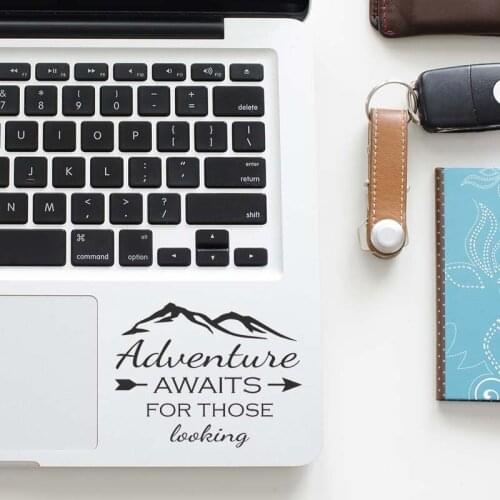 Adventure Quote Decal Laptop Trackpad Sticker for Macbook Sticker Pro Air Retina 11 12 13 15 inch Mac HP Mi Book Touchpad Skin