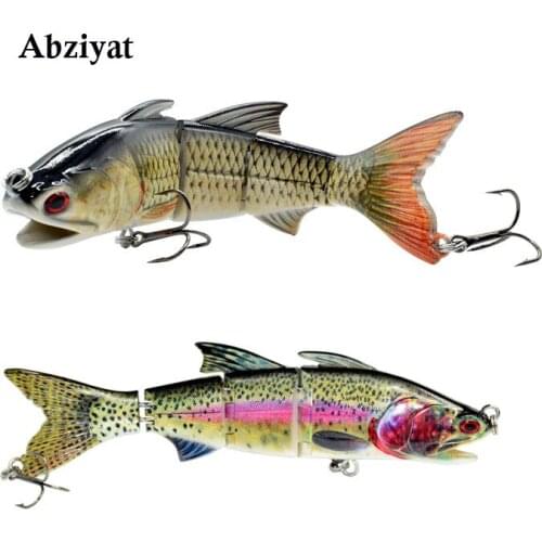 Fishing Lure 7.2inch 18.3cm 4-section Hard Lures Ice Fishing Swimbait Crankbait Bait Lifelike Threadfin Fish Fishing Tackle