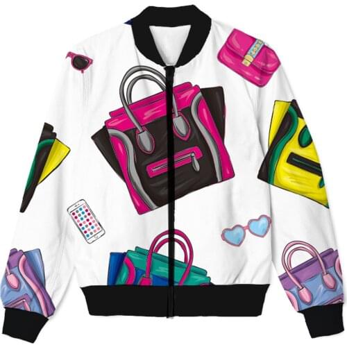 REAL American SIZE Luxury Handbags 3D Sublimation print Zipper Up Jacket plus size 4XL 5XL 6XL
