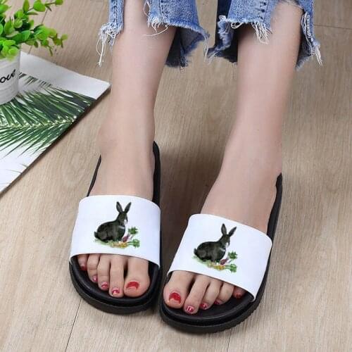 Slipper For Woman Indoor Home Women Sandals Home Women Slippers Bathroom Non-slip Flip Flops Kawaii Pattern Shoes Woman