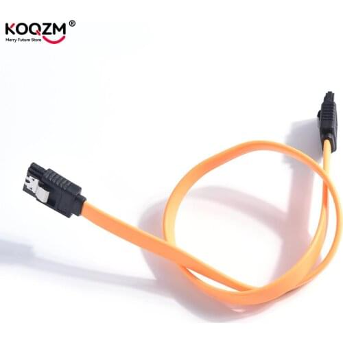 JETTING 2PCS 40cm Serial ATA SATA 3 RAID Data HDD Hard Drive Disk Signal Cables Yellow Red Straight High Speed SATA Data Cable