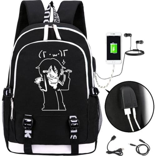 Anime Noragami ARAGOTO Luminous Backpack Fashion Cartoon YATO Rucksack Men Students School Bags USB Mochila