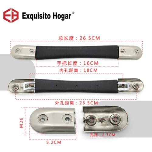 Suitcase Pull Rod Box Handle Fitting Pull Rod Handle Suitcase Fix Holders Box Pull Carry Strap Luggage Repair Handle Part