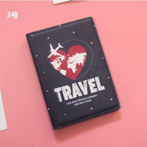 High Quality Big Flower Pattern Women Passport Cover Ladies Travel Passport Holder Bag Card Holder Purse Retro Card Case