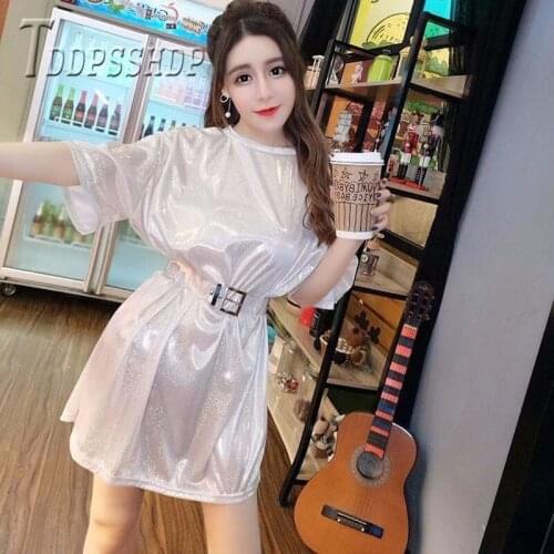 Bling White Apricot Pink Purple Women T Shirt Round Neck Short Sleeve Female Tee Tops