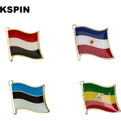 Flag Badge Cute Icons Metal Pin for Coat Brooch on The Collar of the Shirt Jewellry Gift