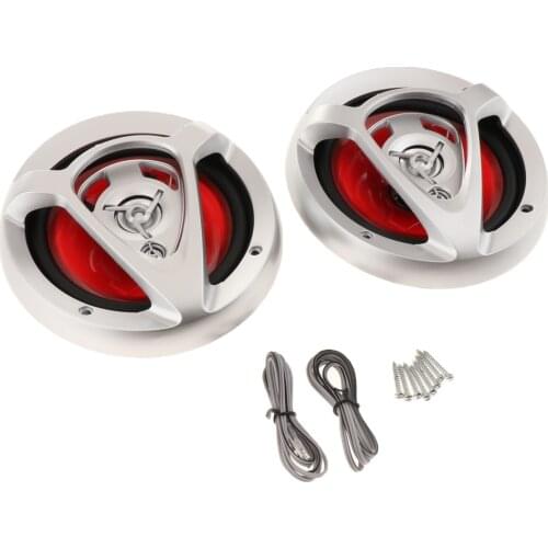 2pcs 6.5 Inch Car Audio Speakers 3-Way 220 Watts Shallow Design Coaxial Car Stereo Loud Speaker