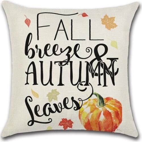 2pcs Fall Thanksgiving Day Pillow Case Turkey Pumpkin Print Truck pumpkin rumors Party Decor Pillow Case Cushion cover