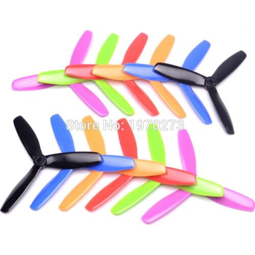 20pcs / 10 Pairs 5045 5*4.5 3 blades Bullnose Propeller Props For FPV DIY Mini Racing Quadcopter