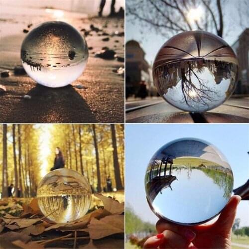 50mm Clear Glass Crystal Ball Healing Sphere Photography Props Lensball new Artificial Crystal dream Decorative Gifts Balls