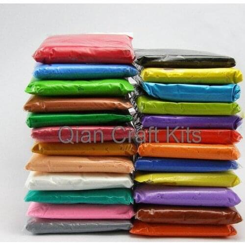 500gram large Super Light Weight Modeling Air Dry Clay Soft Like Squishy After Dry mix color ,you specify color