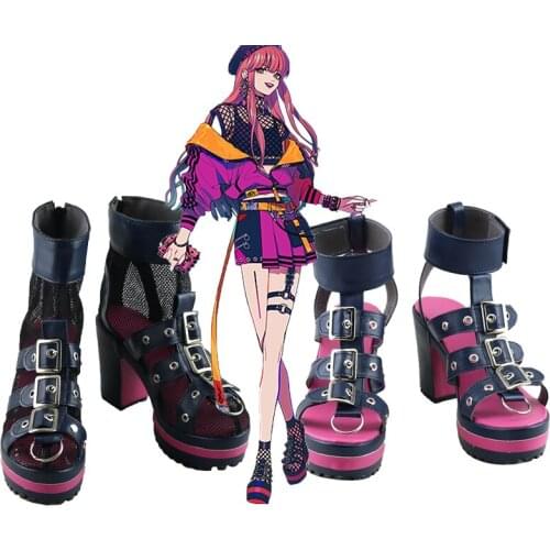 A123 Paradox Live Anne Faulkner Cosplay Shoes Boots Women Girls Anime Cosplay Halloween Carnival Shoes Custom Made 35-41