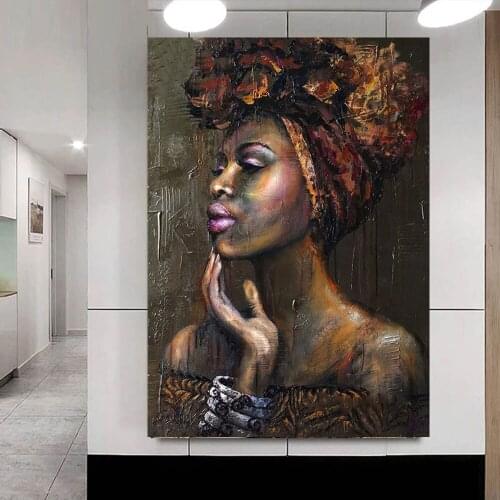 Abstract African Woman 5d picture of rhinestones mosaic full diamond embroidery with diamonds painting diy diamond ART,YG2066