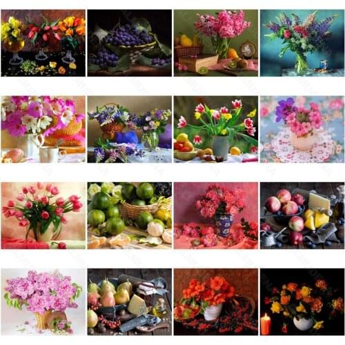 Diy Diamond Painting Chrysanthemum 2021 New Full Diamond Flower Handmade Point Diamond Bedroom Living Room Sticker Diamond Cross