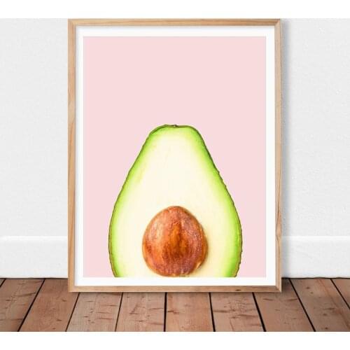 Avocado Fruit Poster Canvas Art Prints , Avocado Trend Art Painting Wall Pictures Home Kitchen Decor