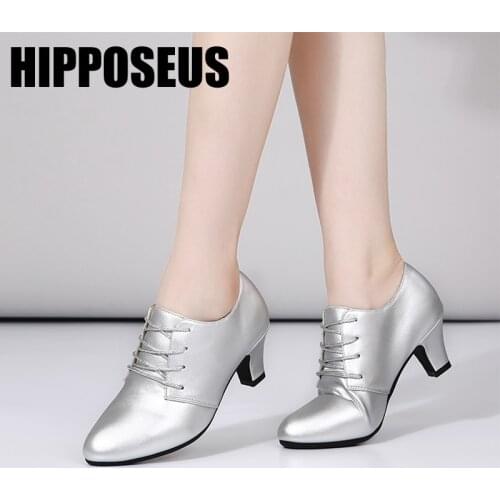 Hipposeus Latin Dance Sneakers Ballroom/Outdoor for Woman Girls Ladies Modern Jazz Soft Rubber sole Square Dance shoes Wholesale