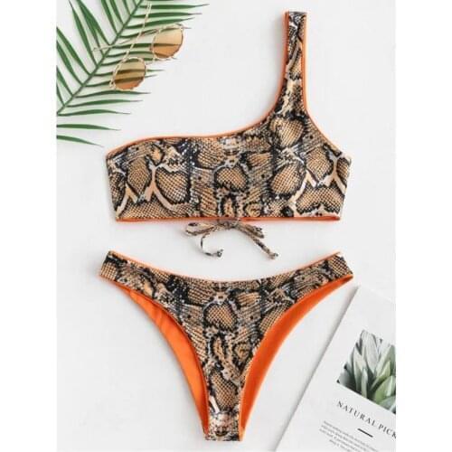 Bikini 2020 Sexy Women Sexy Fashion Leopard Print Push-Up Bra Beach Bikini Set Swimsuit Beach Bathing female Leopard Suit N50