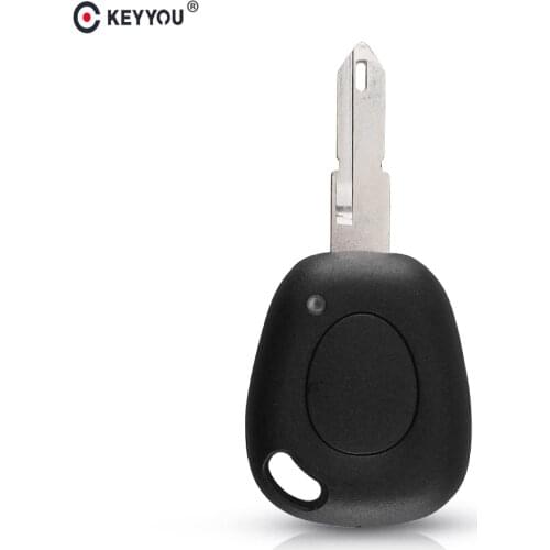 KEYYOU 10x 1 Button Remote Control Key Case Shell For Renault Megane Twingo Scenic Laguna Espace Clio NE73 Blade Car Key Cover