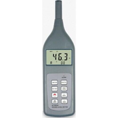 Sound Level Meter Digital Noise Meter Decibel Monitor Tester Self Calibration with Software and Cable for RS232C