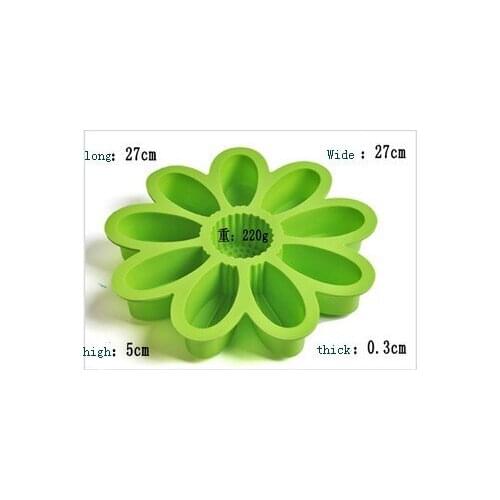 Nine petals mold No.si389 fondant Cake decoration moldsFood grade material Pizza molds silicone baking tools