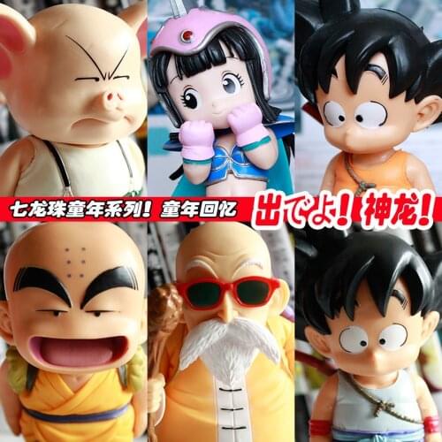 Bandai Dragon Ball Son Goku Master Roshi Uron ChiChi Kuririn PVC Action Figure Model Toys Anime ChiChi Kuririn Ornament