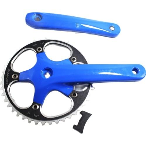 46T 170mm aluminum alloy CNC Fixed Gear bicycle Crankset thicken tooth plate suit for olive chain