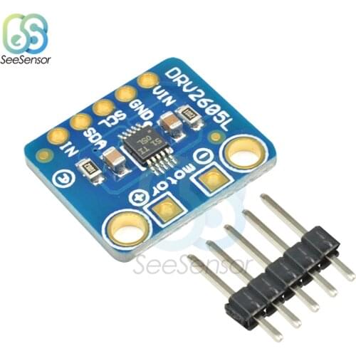 DRV2605L Haptic Driver Module Motor Driver Controller Breakout Board I2C IIC for Tactile Motor Buzzers Vibration Motor 3V 5V