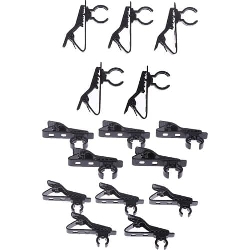 Hot 5pcs Microphone iron clip tie clip mic lapel collar clip microphone accessories