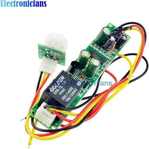 DC 12V 5A IR Pyroelectric Infrared PIR Motion Sensor Detector Body Infrared Module For Electrical Automatic Control