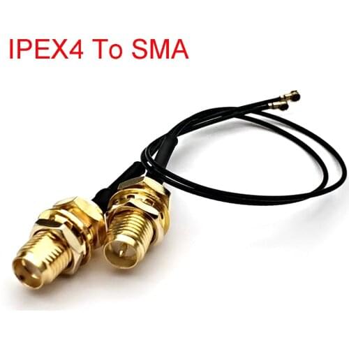 IPEX Cable UFL/u.FL/IPX/IPEX-1/ IPEX-4 MHF4 Female To SMA Female WIFI Antenna RF Cable RG1.13/0.81mm Pigtail Extension