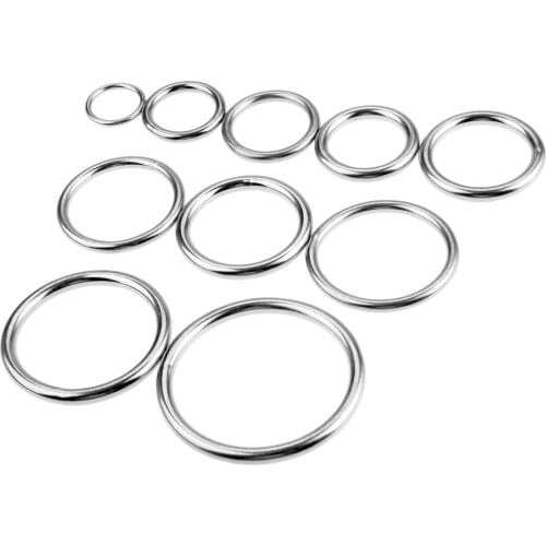 5pcs Stainless Steel Boat Round O Ring Marine Hardware Hanging Ring 3X20 5X25 5X30 5X40 5X45 6X30 6X35 6X40 6X50 6X60mm 10 Sizes