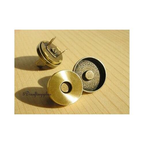 Magnetic Snaps bag button purse Magnetic Snaps button 18 mm anti bronze F36