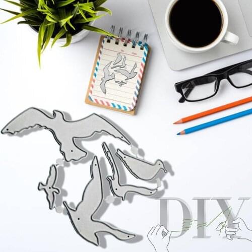 Seagulls New Cutting Dies For 2021 Cute Metal Cutting Dies for DIY Scrapbooking Decorative and Card Making Embossing Craft Dies