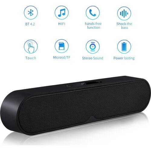 New Bluetooth Speaker Touch Control Subwoofer 10W Mini Wireless Speaker Outdoor Home Portable hifi Stereo Speakers USB TF