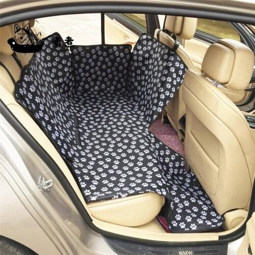 Pet Carriers Dog Car Seat Cover Trunk Mat Rear Back Waterproof Pet Car Seat Cover Mats Hammock Safety Belt Mat Cover Protector