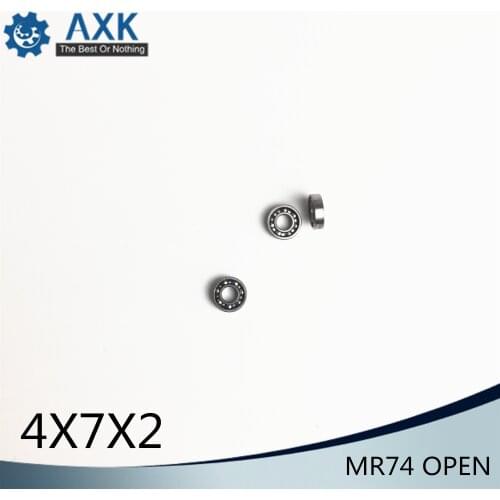 MR74 OPEN Bearing 4*7*2 mm ( 10 PCS ) ABEC-1 Miniature High Precision MR74 OPEN Ball Bearings