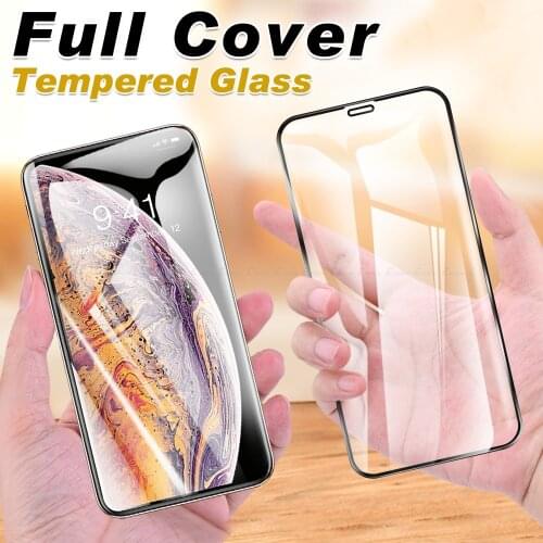 Screen Protector For iPhone 12 mini 11 Pro XS Max XR X SE2 8 7 6 6s Plus SE 2020 Tempered Glass Full Cover Protective Film