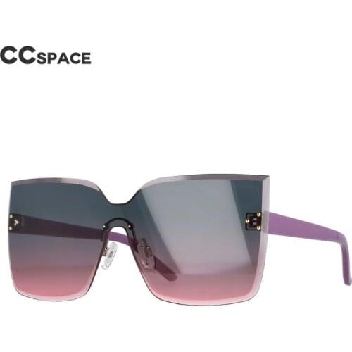 51079 One-Piece Frameless Oversized Sunglasses Goggles Men and Women Fashion Brand Designer Sunshade Uv400 Retro Eyeglasses