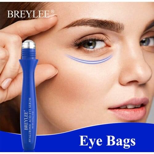 BREYLEE Hyaluronic Acid Eye Serum Anti Puffiness Remove Eye Bags Anti Wrinkle Improve Fine Lines Tighten Firming Eye Skin Care