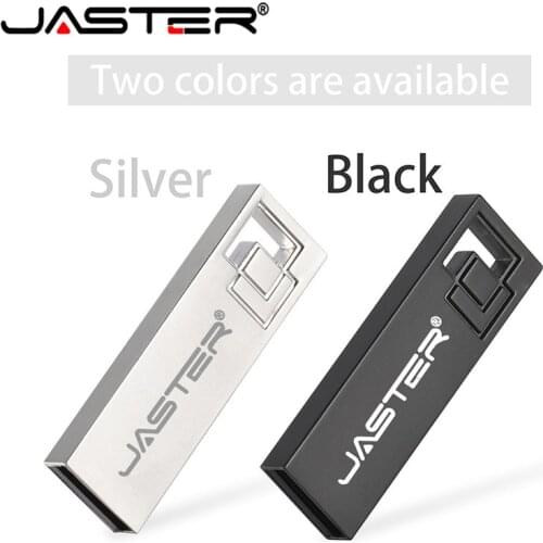 New Metal Stainless Steel USB 2.0 Pen Drive 64GB USB Flash Drive 16GB 32GB Pendrive USB Memory Stick with Keychain Flash Drive