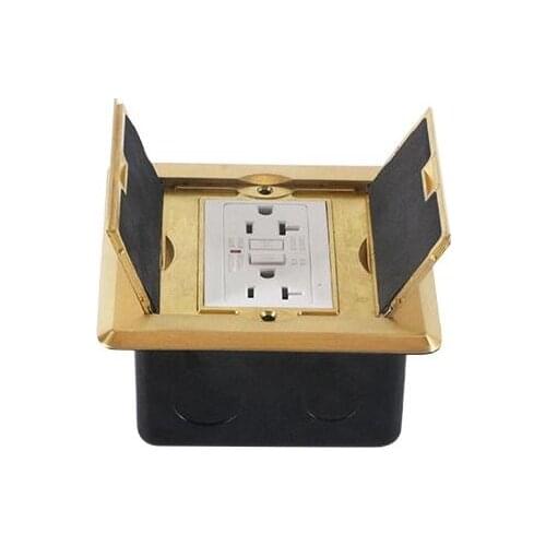 American Style Recessed Floor Mounted GFCI Receptacle with Metal Box OEM or ODM Available