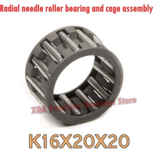 10PCS/LOT K162020 Radial needle roller bearing and cage assembly 16*20*20 mm K16X20X20