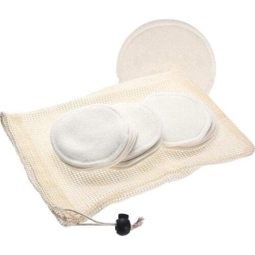 12Pcs/Set Reusable Make Up Remover Pads Washable Bamboo Cotton Puff With Laundry Bag Wipes Face/Eye Clean Facial Skin Care Tool