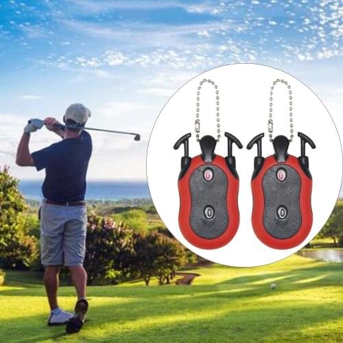 2pcs Golf Score Counter 2-In-1 Double Dial Stroke Shot Putt Tally Scorer